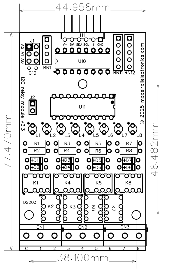 DS203-I2C-relay-module-v3.3-4.png DS203, I2C relay module, v3.4