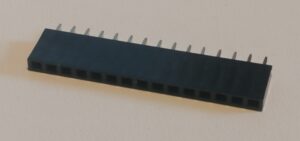 Header-single-female-15pin-0 Header, single row, female, 15 pin, 2.54mm
