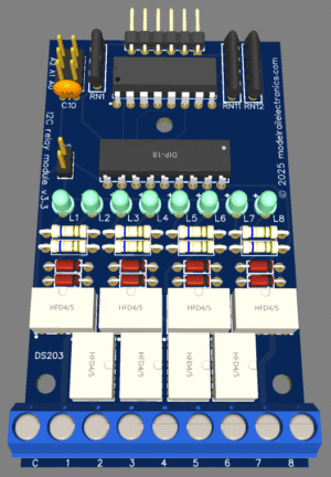 DS203-I2C-relay-module-v3.3-2 DS203 - I2C relay module